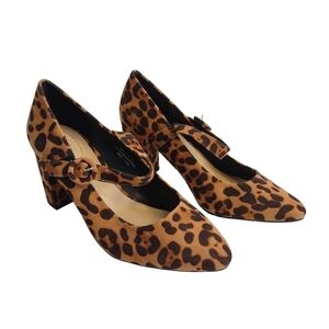 C Comfort Est 1946 Women's Leopard Print Heels Shoes Size 9W NWOT